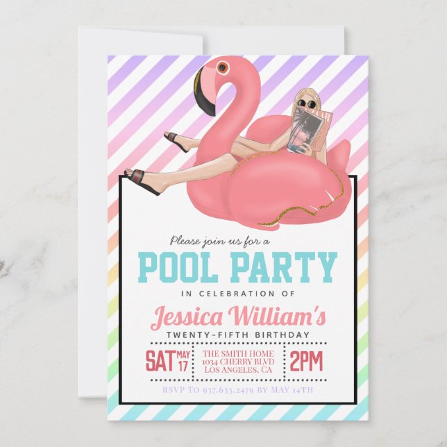 Invitation à l'anniversaire de la fête de la pisci (Devant)