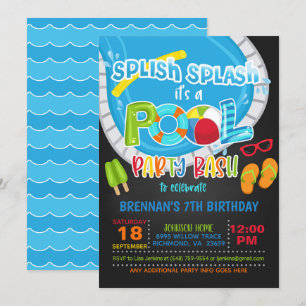 Invitation à l'anniversaire de la fête de la pisci