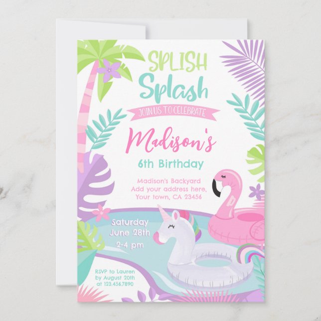 Invitation à l'anniversaire de la fête de la pisci (Devant)