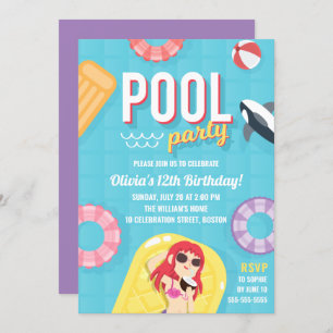 Invitation à l'anniversaire de la fête de la pisci