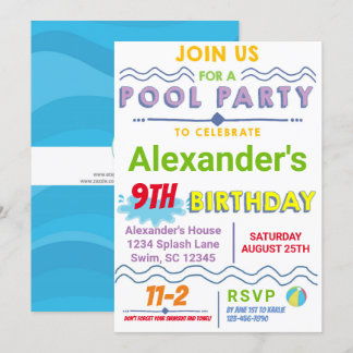 Invitation à l'anniversaire de la fête de la pisci