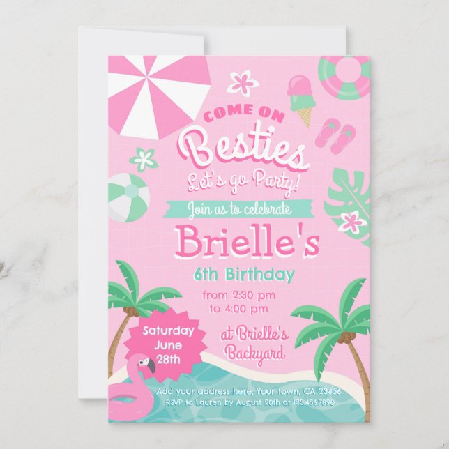 Invitation à l'anniversaire de la fête de la pisci (Devant)