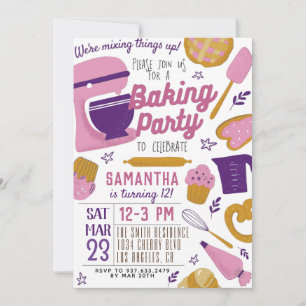 Invitation à l'anniversaire de la fête du boulange
