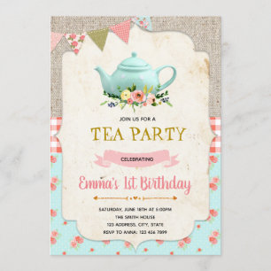 invitation à l'anniversaire de la fête du thé vint