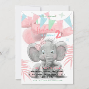 Invitation à l'anniversaire de la fille de la fête