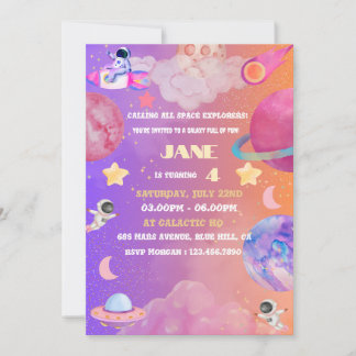 Invitation à l'anniversaire de la fille de l'Explo