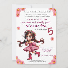 Invitation à l'anniversaire de la fille de pissenl