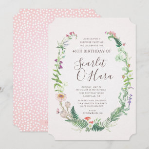 Invitation à l'anniversaire de la floraison adulte