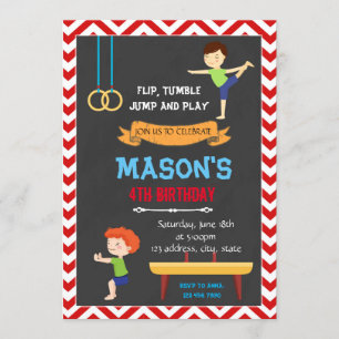 Invitation à l'anniversaire de la gymnastique