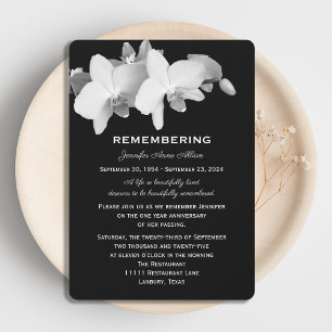 Invitation à l'anniversaire de la mort de l'orchid