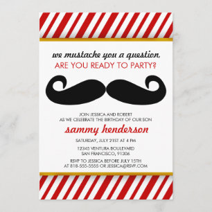 Invitation à l'anniversaire de la Moustache