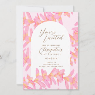 Invitation à l'anniversaire de la Plumeria