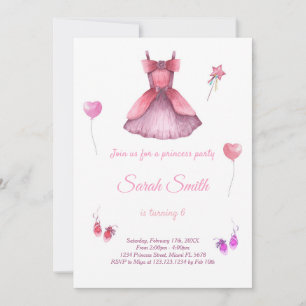 Invitation à l'anniversaire de la princesse