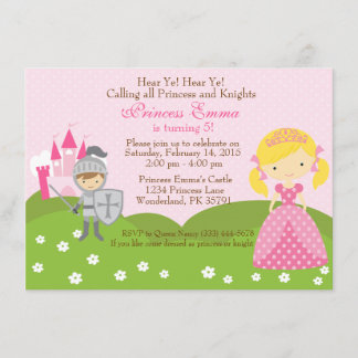 Invitation à l'anniversaire de la princesse (blond