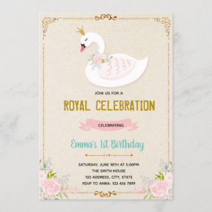 Invitation à l'anniversaire de la princesse Swan