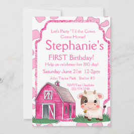 Invitation à l'anniversaire de la vache