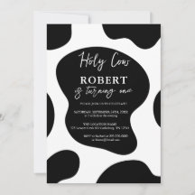 Invitation à l'anniversaire de la vache sainte