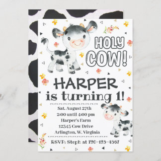 Invitation à l'anniversaire de la vache Sainte Inv