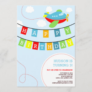 Invitation à l'anniversaire de l'avion