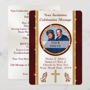 Invitation à l'anniversaire de l'église ou toute o
