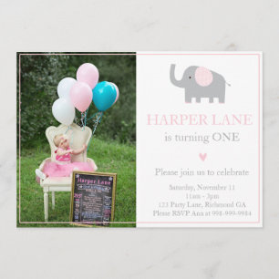 Invitation à l'anniversaire de Little Pink and Gre