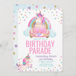 Invitation À L'Anniversaire De L'Unicorn