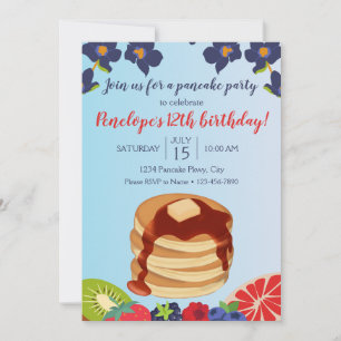 Invitation à l'anniversaire de Pancake