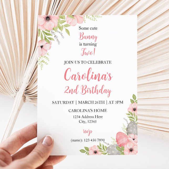 Invitation à l'anniversaire de Pâques (Créateur téléchargé)