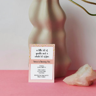 Invitation à l'anniversaire de Pink Sparkle