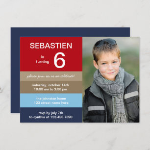 Invitation à l'anniversaire de Polo Stripes