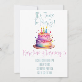 Invitation à l'anniversaire de Rainbow