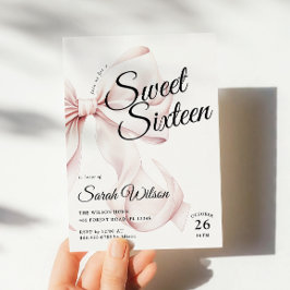 Invitation à l'anniversaire de Sweet sixteen de Bo