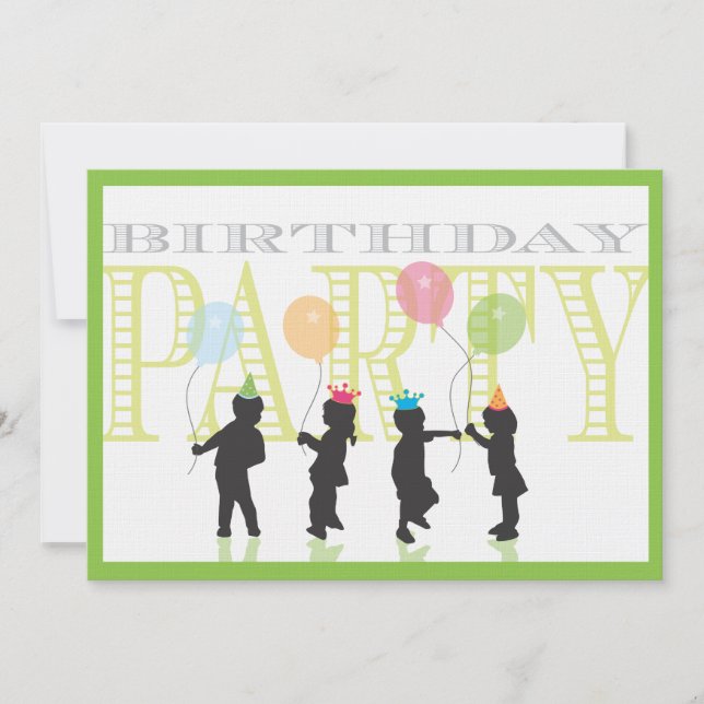 Invitation à l'anniversaire de Twin Boy and Girl (Devant)