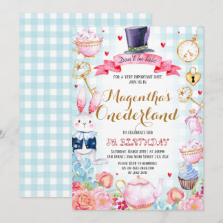 Invitation à l'anniversaire de Wonderland