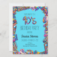 Invitation à l'anniversaire des années 90