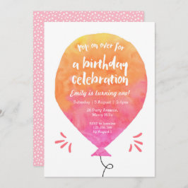 Invitation à l'anniversaire des filles