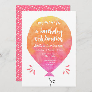 Invitation à l'anniversaire des filles