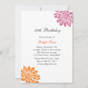 Invitation à l'anniversaire des fleurs de Lotus