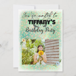 Invitation à l'anniversaire des fleurs et des papi