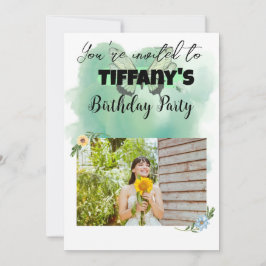 Invitation à l'anniversaire des fleurs et des papi