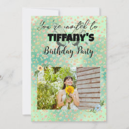 Invitation à l'anniversaire des fleurs et des papi