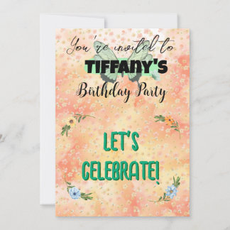 Invitation à l'anniversaire des fleurs et des papi