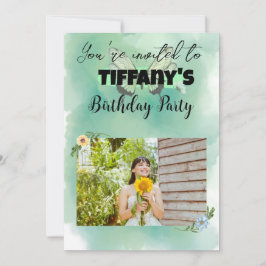 Invitation à l'anniversaire des fleurs et des papi