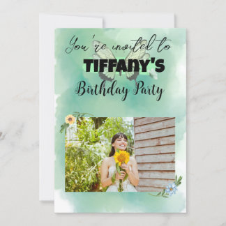 Invitation à l'anniversaire des fleurs et des papi