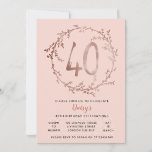 Invitation à l'anniversaire des Roses Gold Girls 4