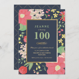 Invitation à l'anniversaire du 100e anniversaire -