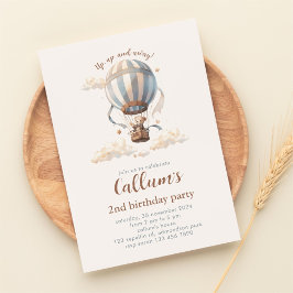 Invitation à l'anniversaire du ballon à air chaud