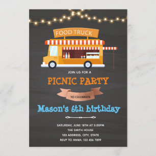 Invitation à l'anniversaire du camion de ravitaill