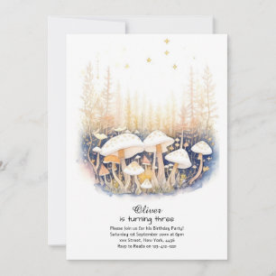 Invitation à l'anniversaire du champignon