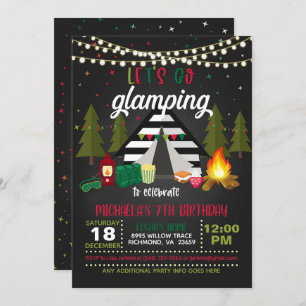 Invitation à l'anniversaire du flambeau - Noël